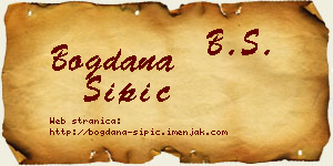 Bogdana Šipić vizit kartica